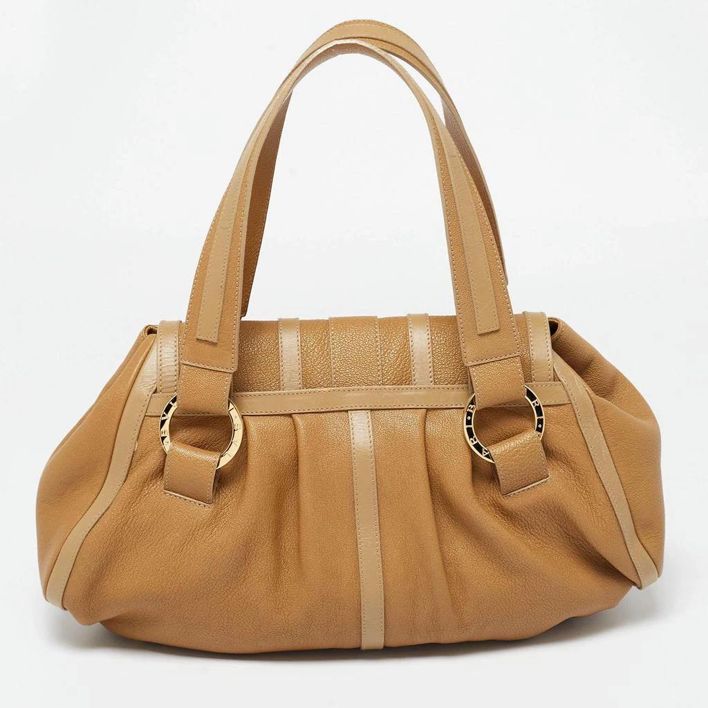 商品[二手商品] BVLGARI|Bvlgari Tan Leather Chandra Shoulder Bag,价格¥1663,第4张图片详细描述