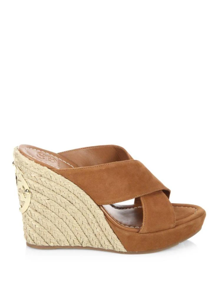 商品Tory Burch|Bailey Leather Wedge Mules,价格¥984,第5张图片详细描述