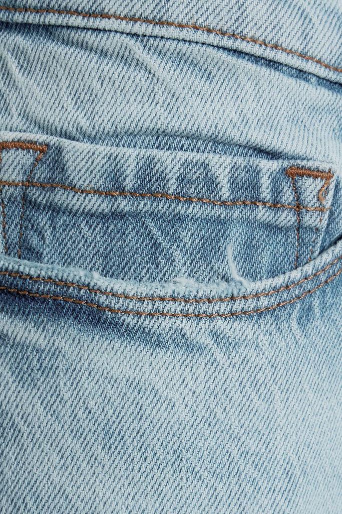 Le Garcon cropped distressed boyfriend jeans商品第2张图片规格展示
