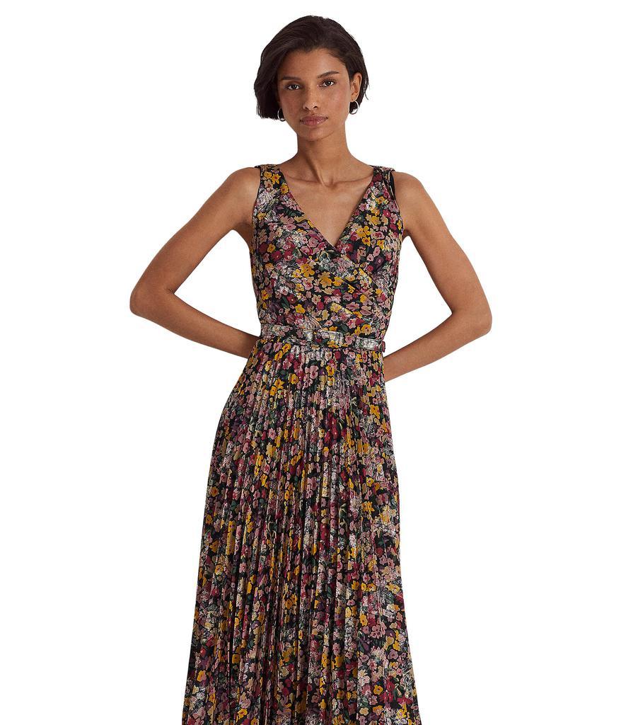 商品Ralph Lauren|Floral Metallic Jacquard Cocktail Dress,价格¥2096,第6张图片详细描述