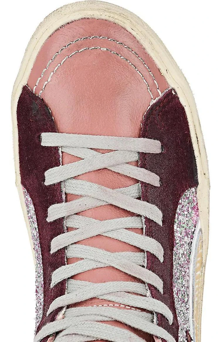 商品Golden Goose|Women's Slide Glitter & Leather Sneakers,价格¥1956,第4张图片详细描述