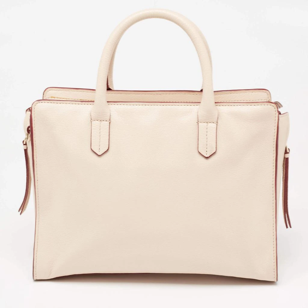 商品[二手商品] Tory Burch|Tory Burch Beige Leather Robinson Tote,价格¥1555,第4张图片详细描述