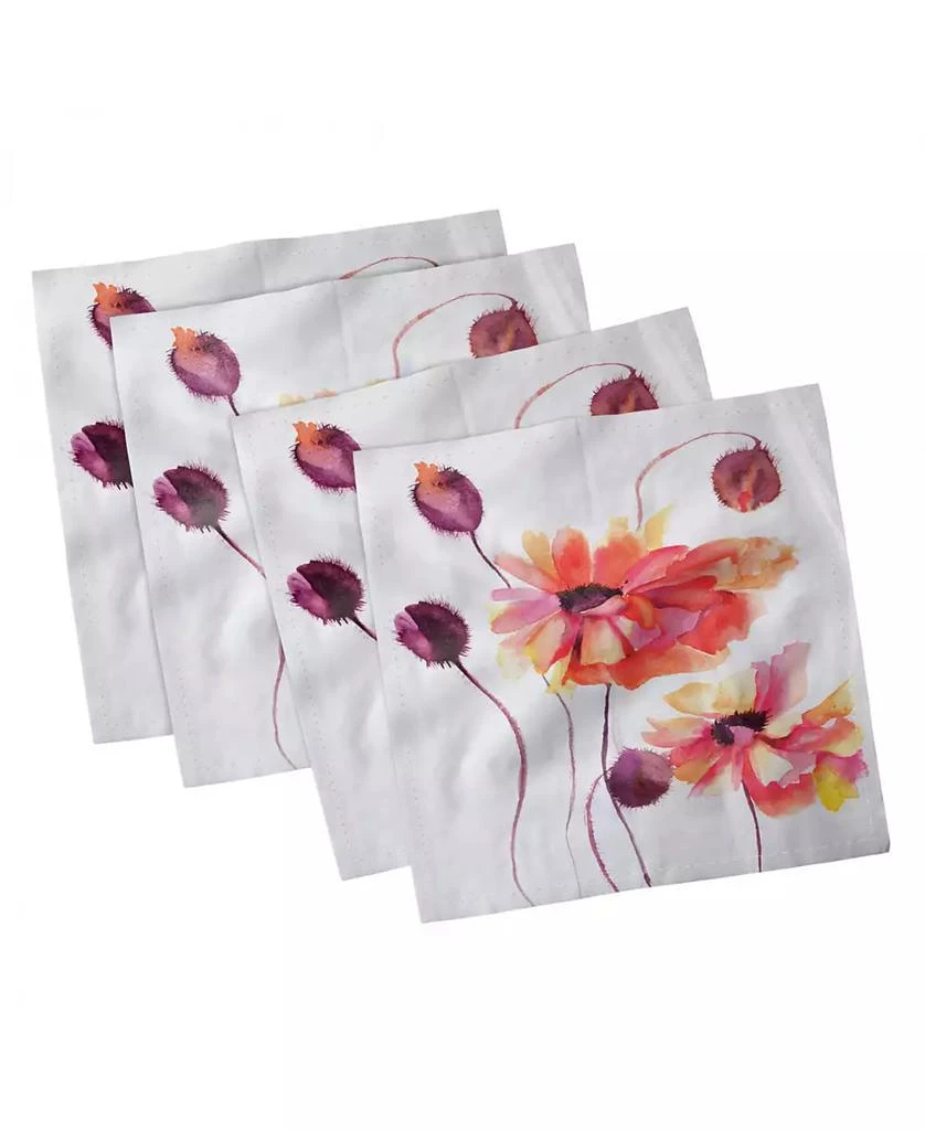 商品Ambesonne|Floral Set of 4 Napkins, 12" x 12",价格¥163,第1张图片