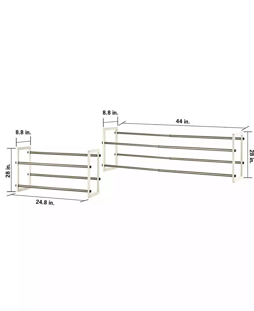 Basics 2- Tier Expandable Shoe Rack, Pack of 2 商品