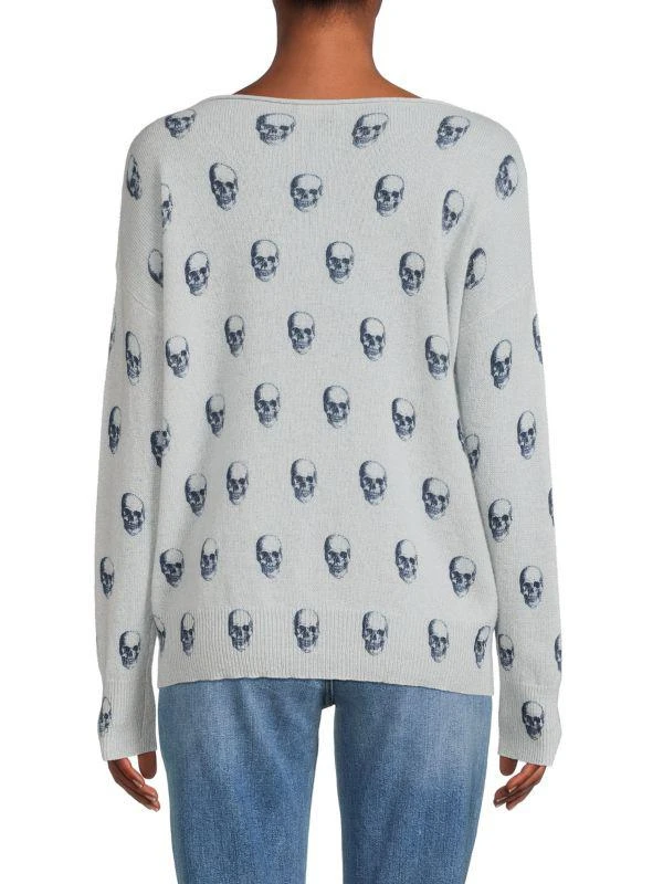 商品360 Cashmere|Gemma Skull Dropped Shoulder Cashmere Sweater,价格¥631,第2张图片详细描述