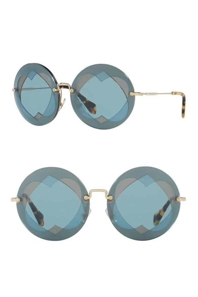商品Miu Miu|62mm Layered Heart 爱心墨镜,价格¥818,第1张图片
