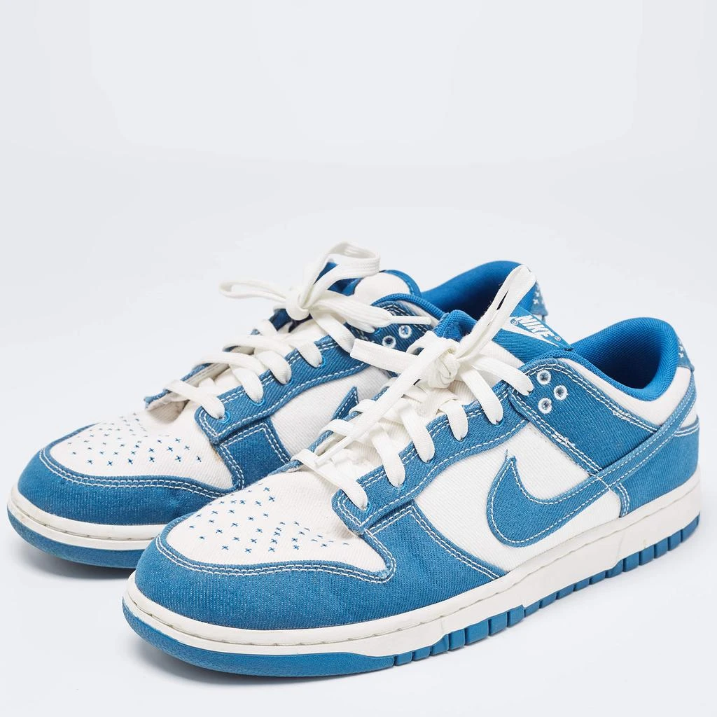 商品[二手商品] Jordan|Nike SB Blue/White Canvas Dunk Low Cloth Low Top Trainers Sneakers Size 46,价格¥2205,第2张图片详细描述