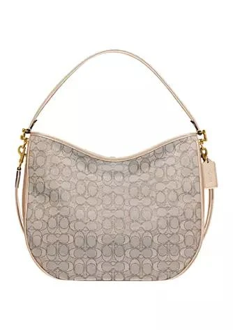 商品Coach|Soft Tabby Hobo Bag In Signature Jacquard,价格¥1350,第1张图片