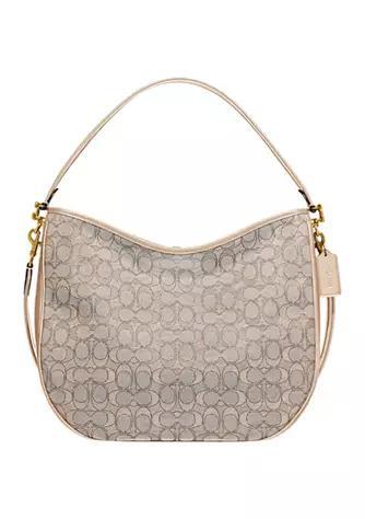 商品Coach|Soft Tabby Hobo Bag in Signature Jacquard,价格¥1954,第1张图片