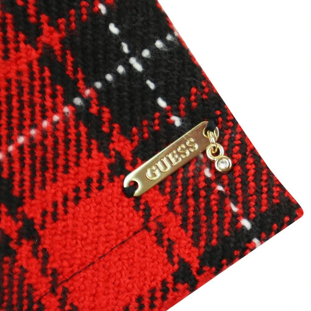 商品GUESS|Red Tartan Button Detail Shorts,价格¥161,第3张图片详细描述