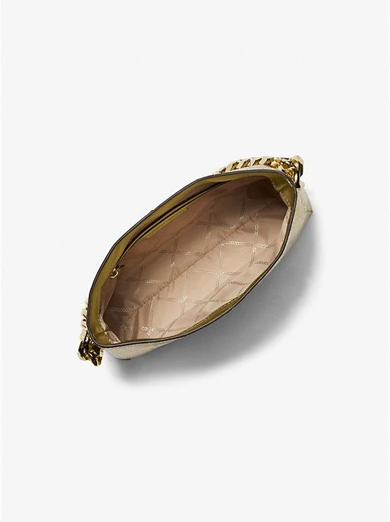 商品Michael Kors|Jordyn Small Metallic Snake Embossed Leather Shoulder Bag,价格¥2967,第2张图片详细描述
