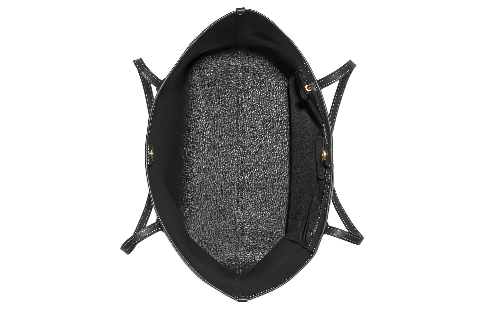 商品[国内直发] Coach|蔻驰 City 33 经典老花满印标志性Logo压印吊饰搭扣开合 人造革 托特包Tote包购物袋单肩手提包 大号 女款 卡其色,价格¥1461,第4张图片详细描述