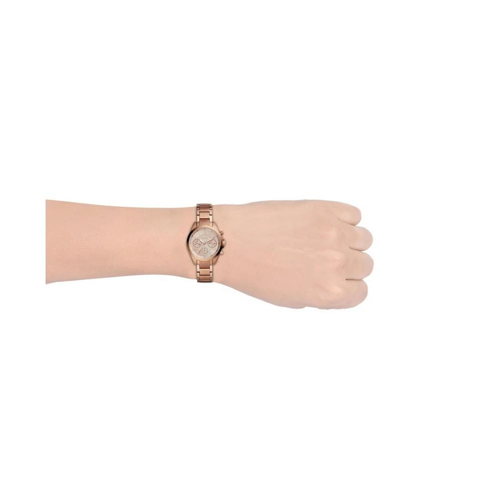 商品Fossil|Women's Modern Courier Chronograph Rose Gold Stainless Steel Watch 36mm,价格¥949,第3张图片详细描述
