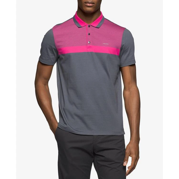 商品Calvin Klein|Men's Liquid Touch Colorblocked Polo,价格¥224,第1张图片