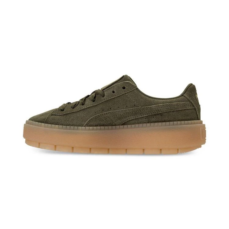 商品Puma|Women's Suede Platform Rugged Casual Sneakers from Finish Line,价格¥555,第4张图片详细描述