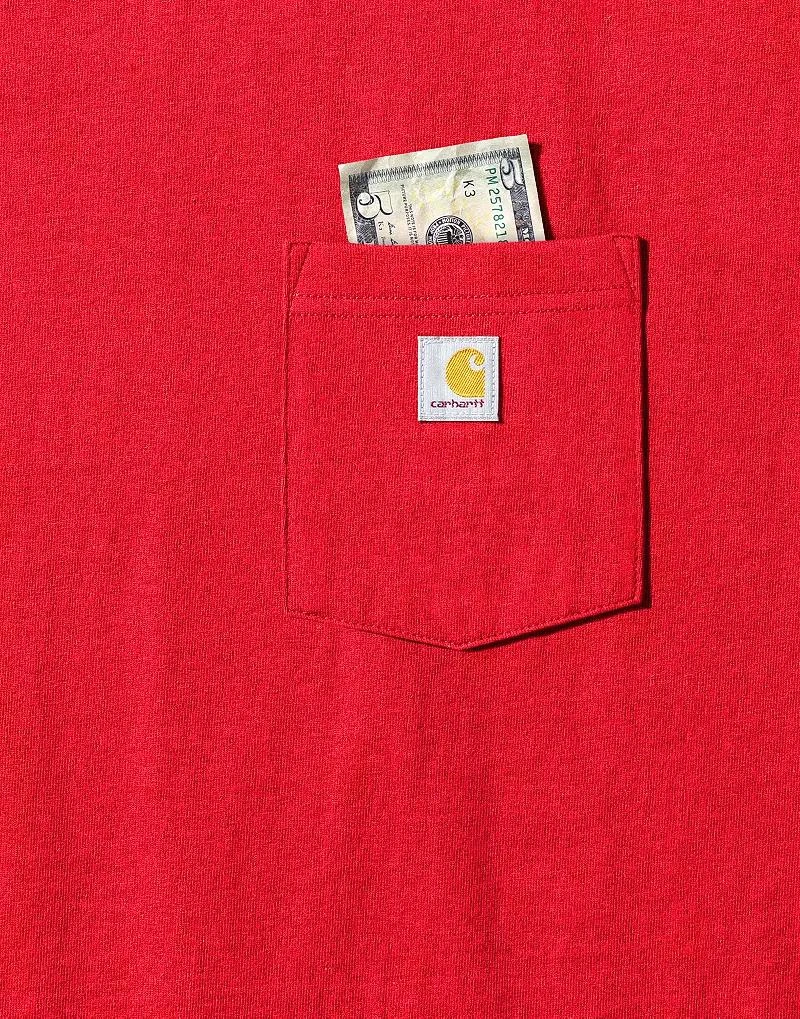 商品Carhartt|Carhartt Women's WK87 Workwear Pocket SS T-Shirt,价格¥166,第4张图片详细描述