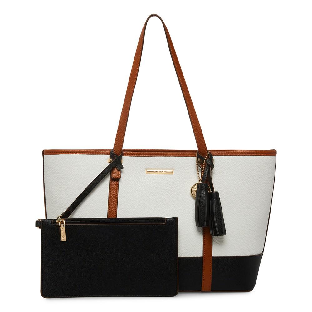 Women's Color Blocked Tote Bag商品第5张图片规格展示