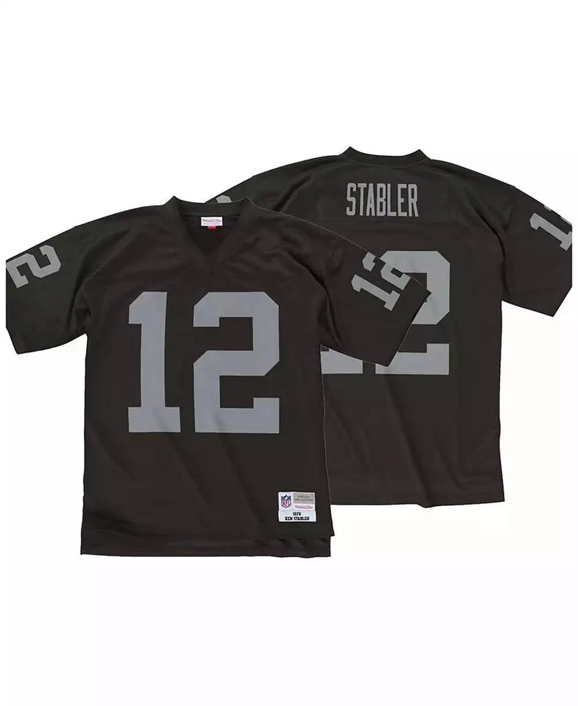 商品Mitchell and Ness|Men's Ken Stabler Black Las Vegas Raiders Legacy Replica Jersey,价格¥890,第1张图片