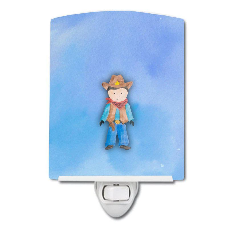 商品Caroline's Treasures|Cowboy Watercolor Ceramic Night Light,价格¥204,第1张图片