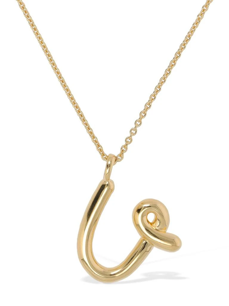 商品Missoma|Curvy Molten "u" Pendant Necklace,价格¥547,第1张图片