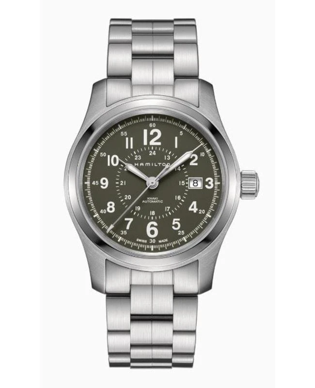商品Hamilton|Hamilton Khaki Field Auto 42MM Men's Watch H70605163,价格¥4447,第1张图片