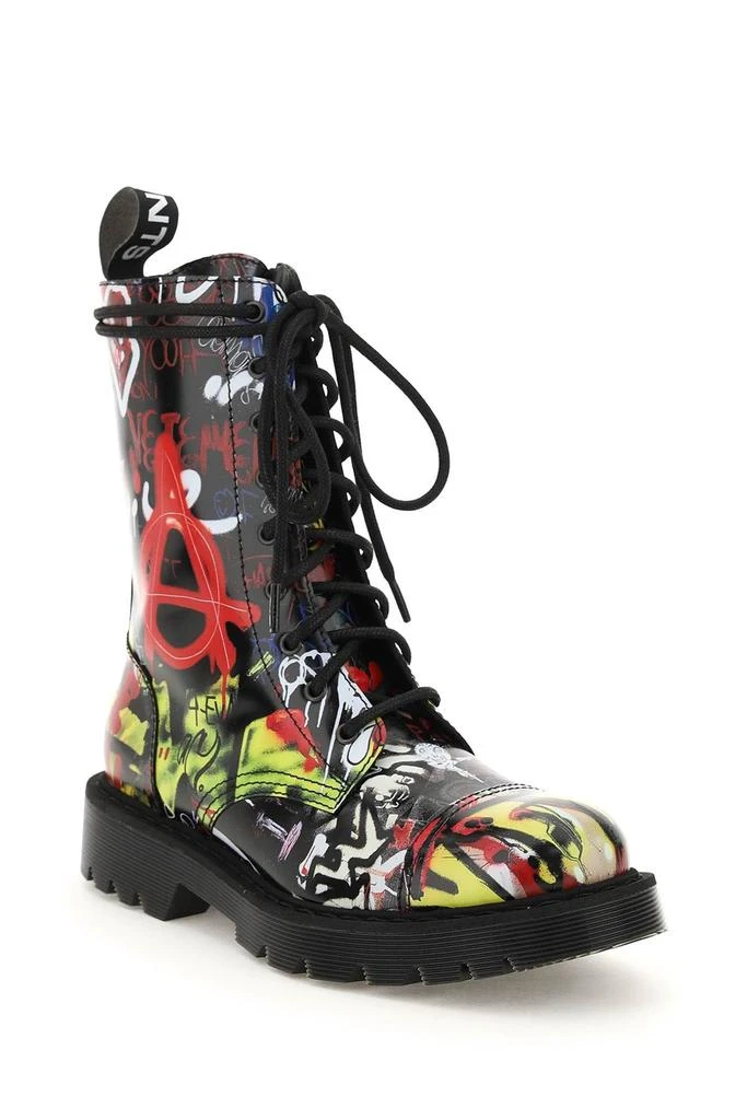 商品Vetements|GRAFFITI LACE-UP BOOTS,价格¥5304,第4张图片详细描述