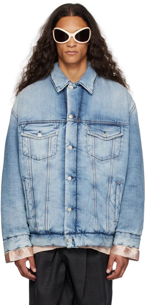 商品Acne Studios|Blue Padded Denim Jacket,价格¥2866,第1张图片