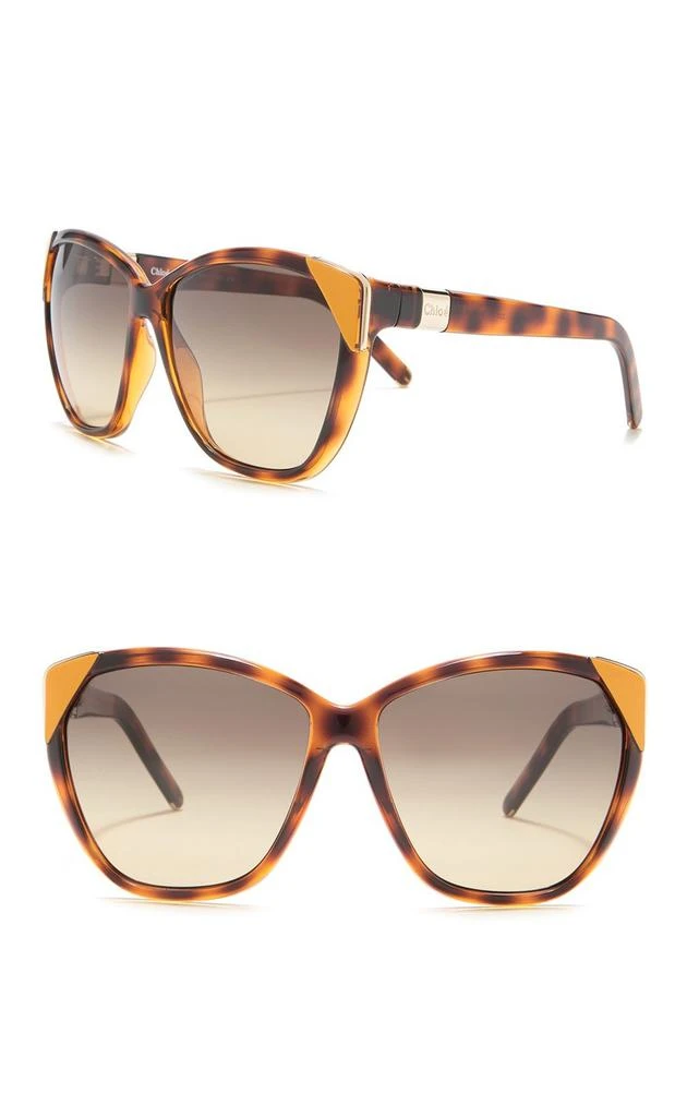 商品Chloé|60mm Cat Eye Sunglasses,价格¥682,第1张图片