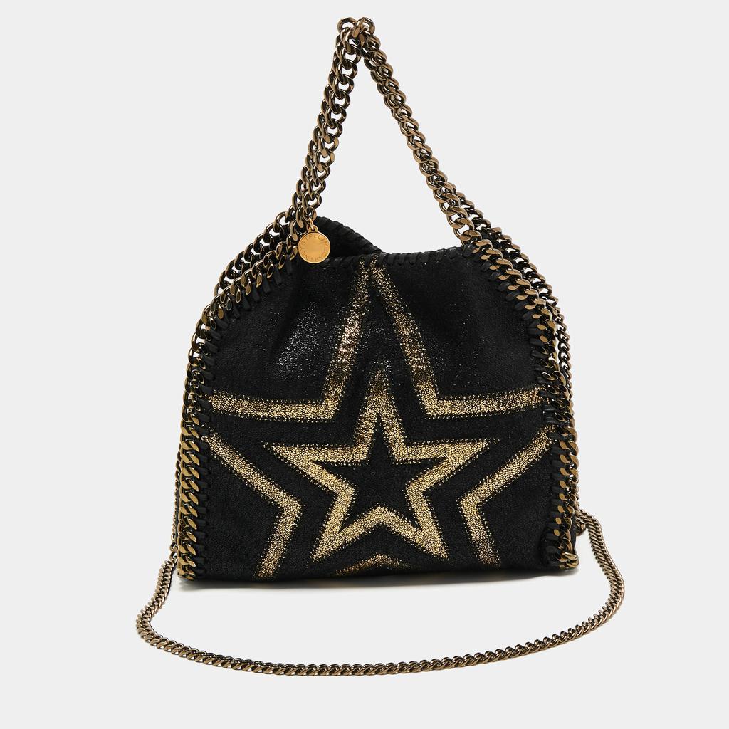 Stella McCartney Black Faux Leather Mini Falabella Tote商品第1张图片规格展示