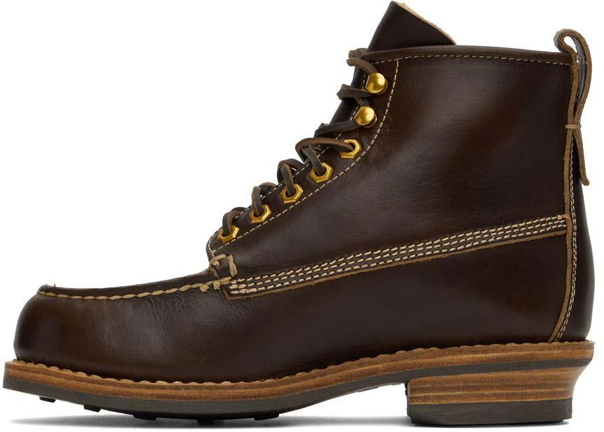 商品VisVim|Brown Cradle Moc-Folk Lace-Up Boots,价格¥5429,第3张图片详细描述