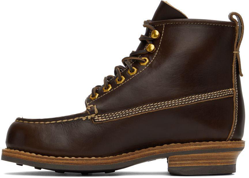 商品VisVim|Brown Cradle Moc-Folk Lace-Up Boots,价格¥10600,第5张图片详细描述