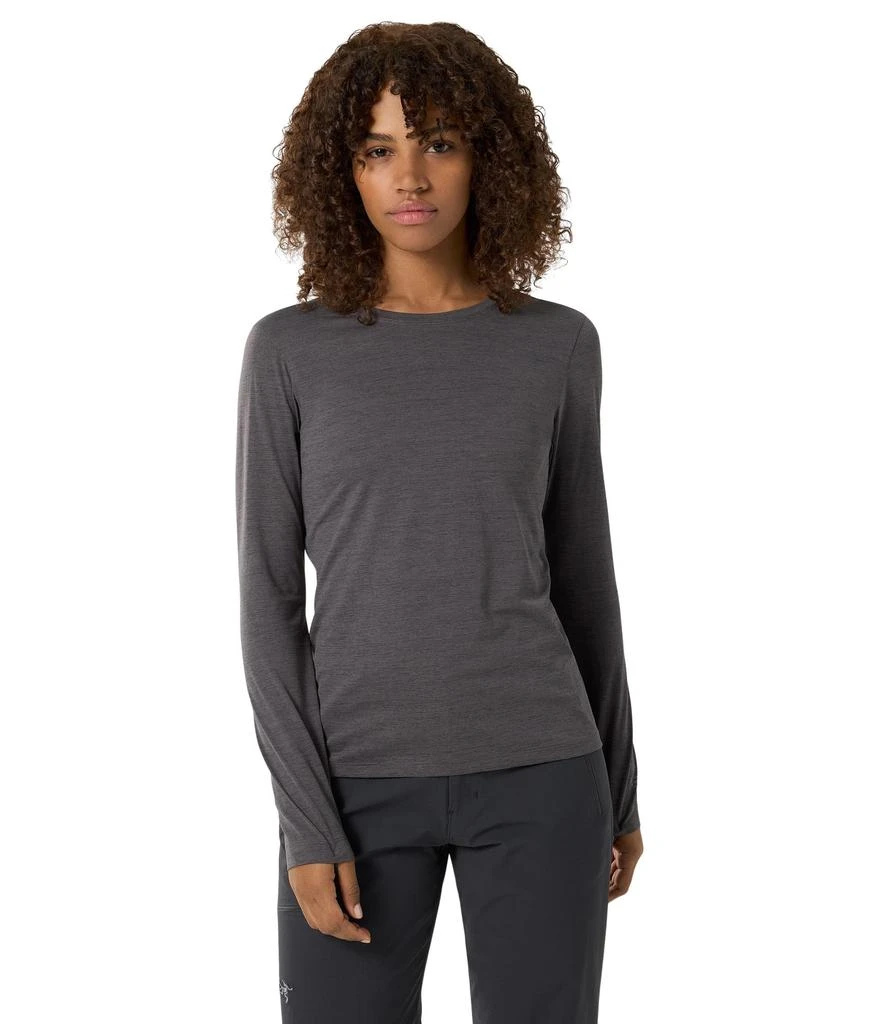 商品Arc'teryx|Arc'teryx Taema Crew Neck Long Sleeve Shirts for Women | Quick Dry Long Sleeve Workout Shirts - Hiking Running Fitness Tops,价格¥467,第1张图片