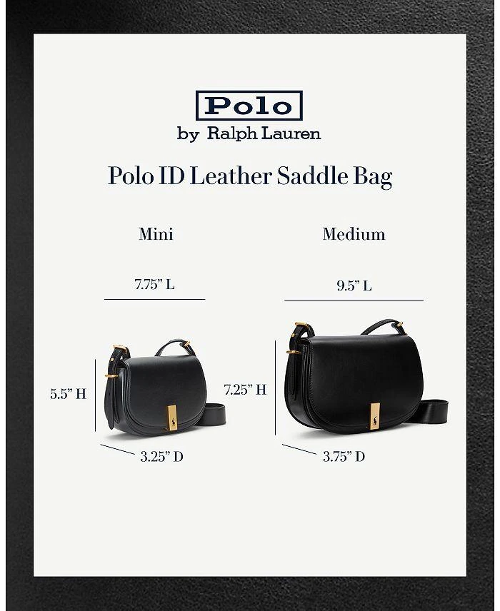 商品Ralph Lauren|Polo ID Small Saddle Bag,价格¥4491,第3张图片详细描述