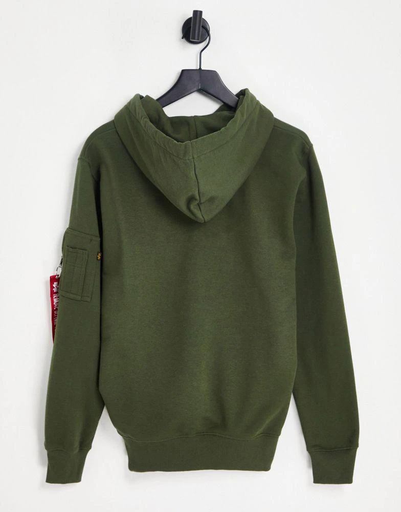 商品Alpha Industries|Alpha Industries X-Fit hoodie in dark green CO-ORD,价格¥359,第4张图片详细描述