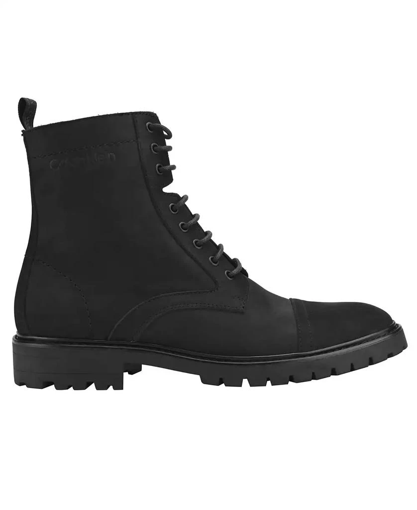 商品Calvin Klein|Men's Lorenzo Lace Up Boots with a Leather Upper,价格¥559,第2张图片详细描述