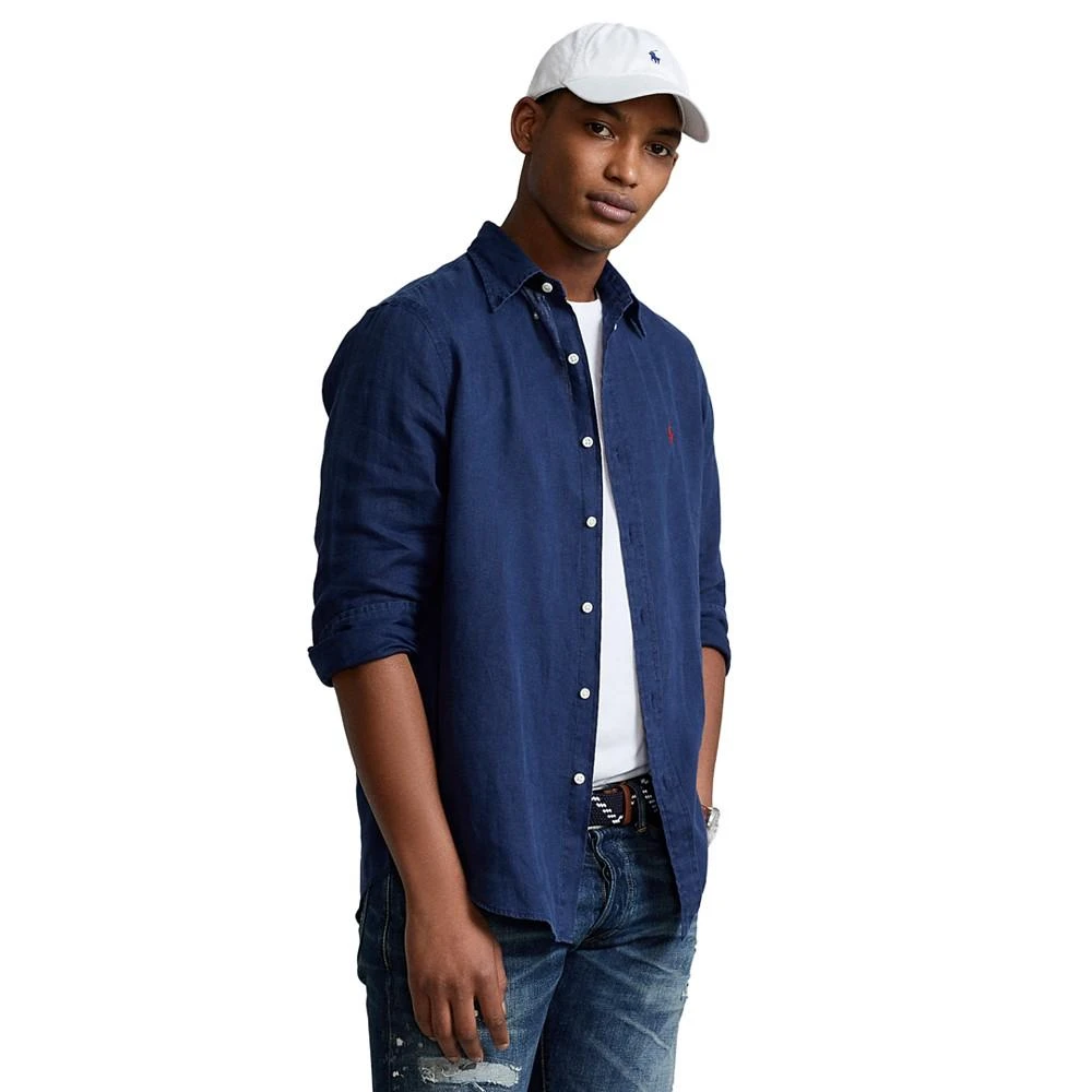 商品Ralph Lauren|男士经典版型亚麻衬衫,价格¥642,第3张图片详细描述