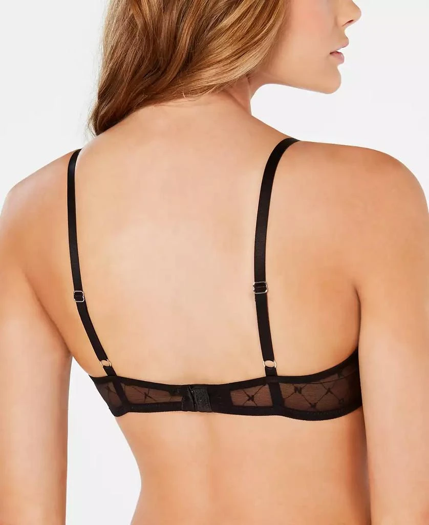 商品DKNY|Women's Monogram Mesh Unlined Demi Bra DK4039,价格¥198,第2张图片详细描述