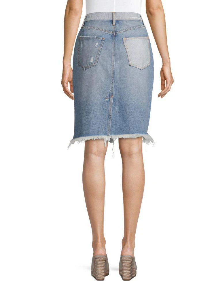 商品Current Elliott|High-Waist Denim Skirt,价格¥554,第2张图片详细描述