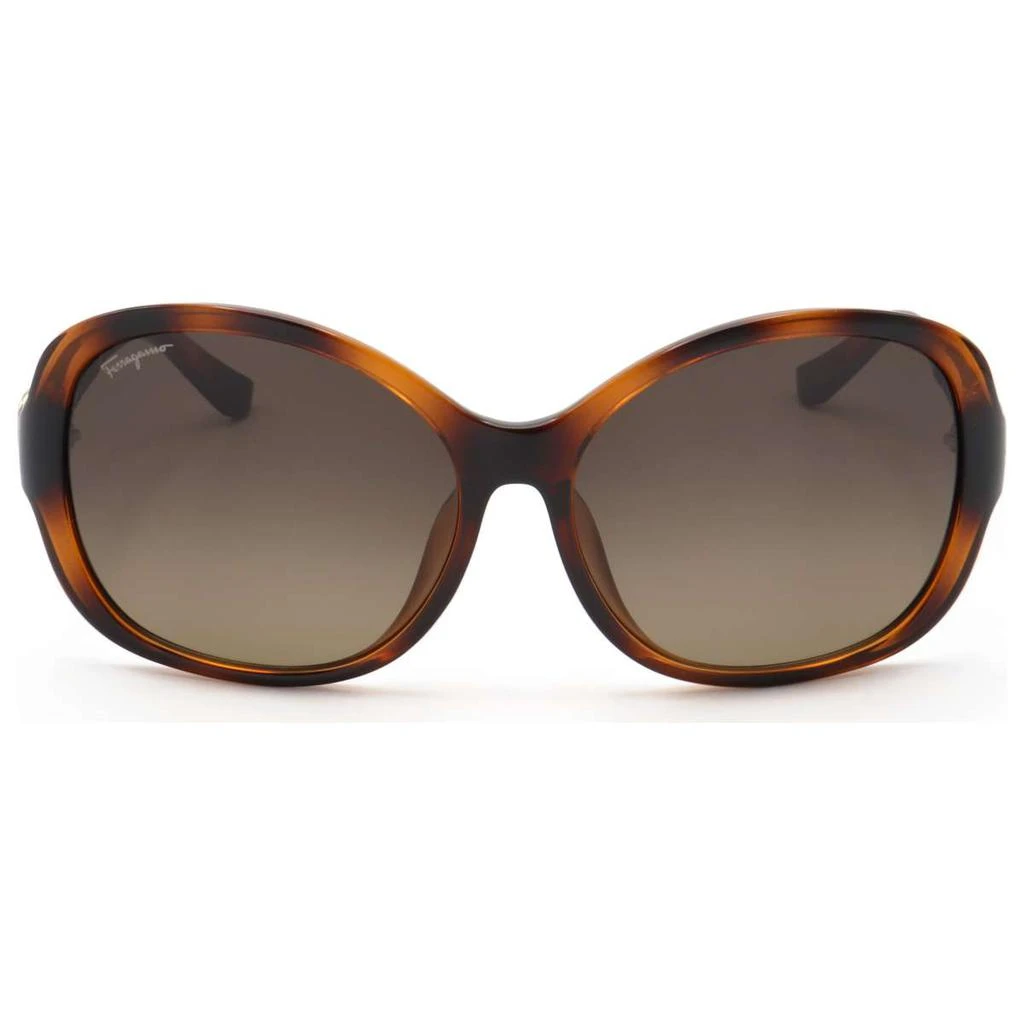 商品Salvatore Ferragamo|Ferragamo Women's Brown Square Sunglasses,价格¥521,第5张图片详细描述