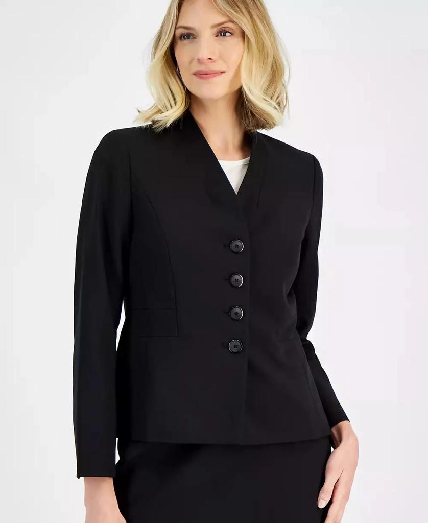 商品Le Suit|Women's Stand-Collar Pencil Skirt Suit, Regular & Petite,价格¥892,第4张图片详细描述