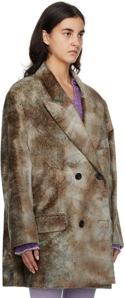 商品Acne Studios|Taupe Double-Breasted Tailored Coat,价格¥8480,第4张图片详细描述