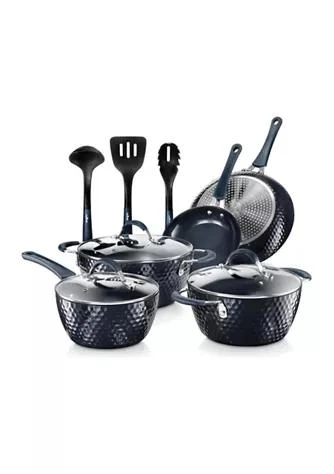 商品NutriChef|Diamond Home Kitchen Cookware Set (Dark Blue),价格¥2360,第1张图片