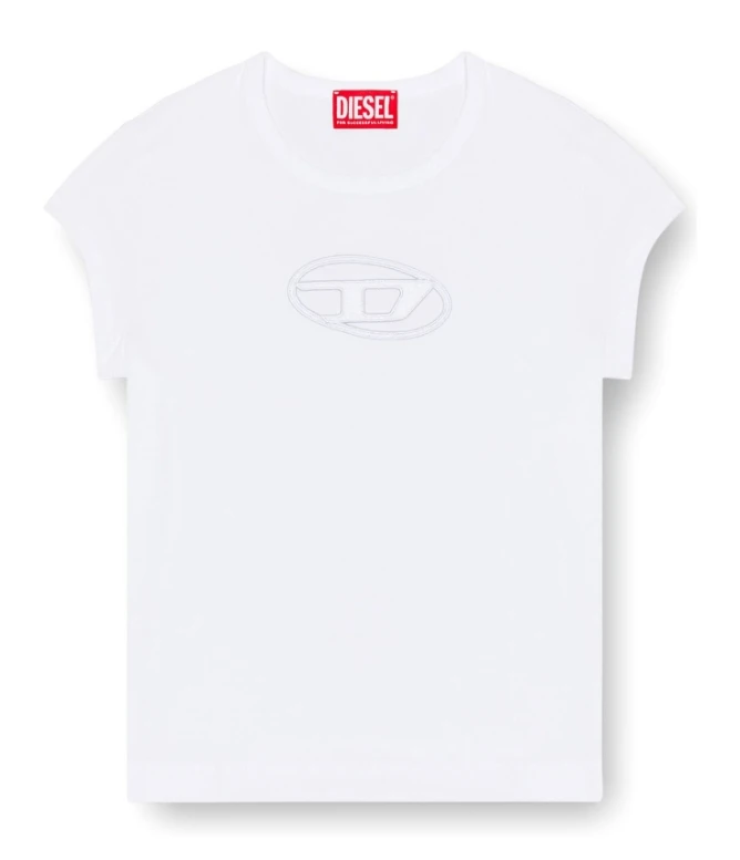 DIESEL迪赛 品牌Logo图案圆领短袖 其他T恤 女款 黑色（香港仓发货） 商品