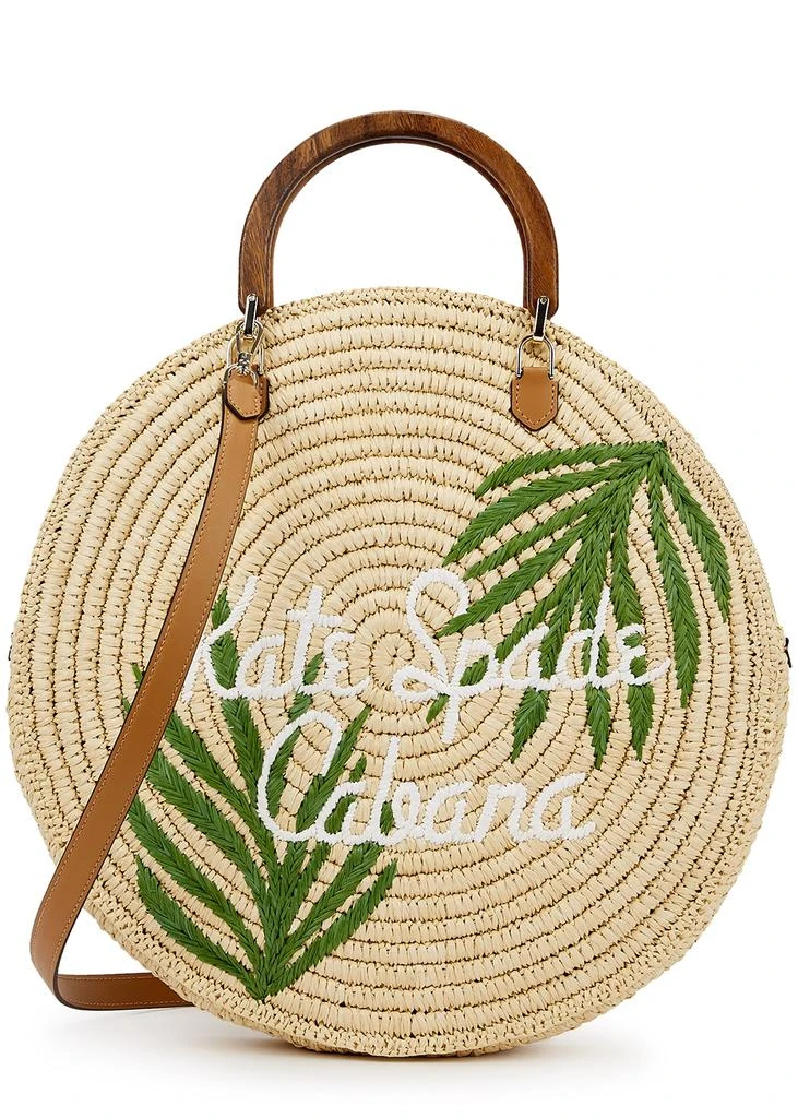 商品Kate Spade|Cabana sand logo raffia tote,价格¥2097,第1张图片