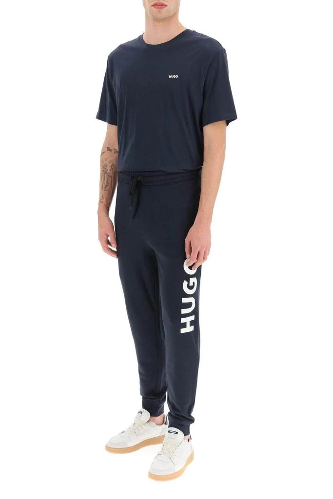 商品Hugo Boss|LOGO PRINT COTTON SWEATPANTS,价格¥227,第2张图片详细描述