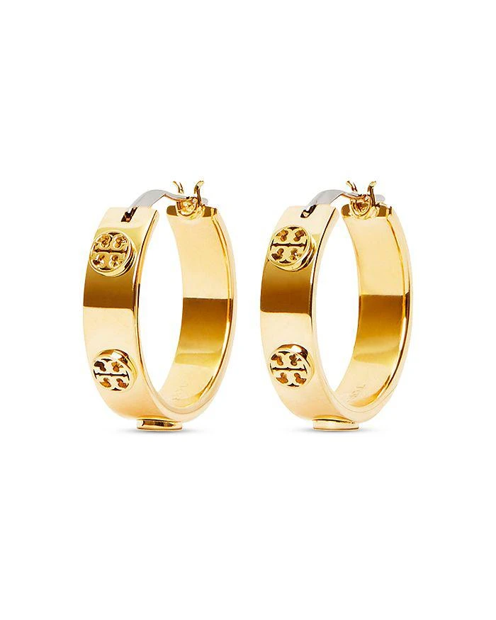 商品Tory Burch|Miller Logo Huggie Hoop Earrings,价格¥952,第1张图片