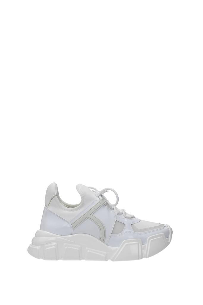 商品Salvatore Ferragamo|Sneakers Fabric White,价格¥2115,第1张图片