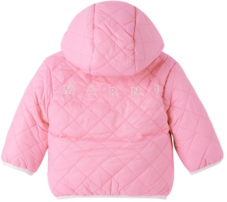 商品Marni|Baby Pink Hooded Jacket,价格¥1368,第4张图片详细描述
