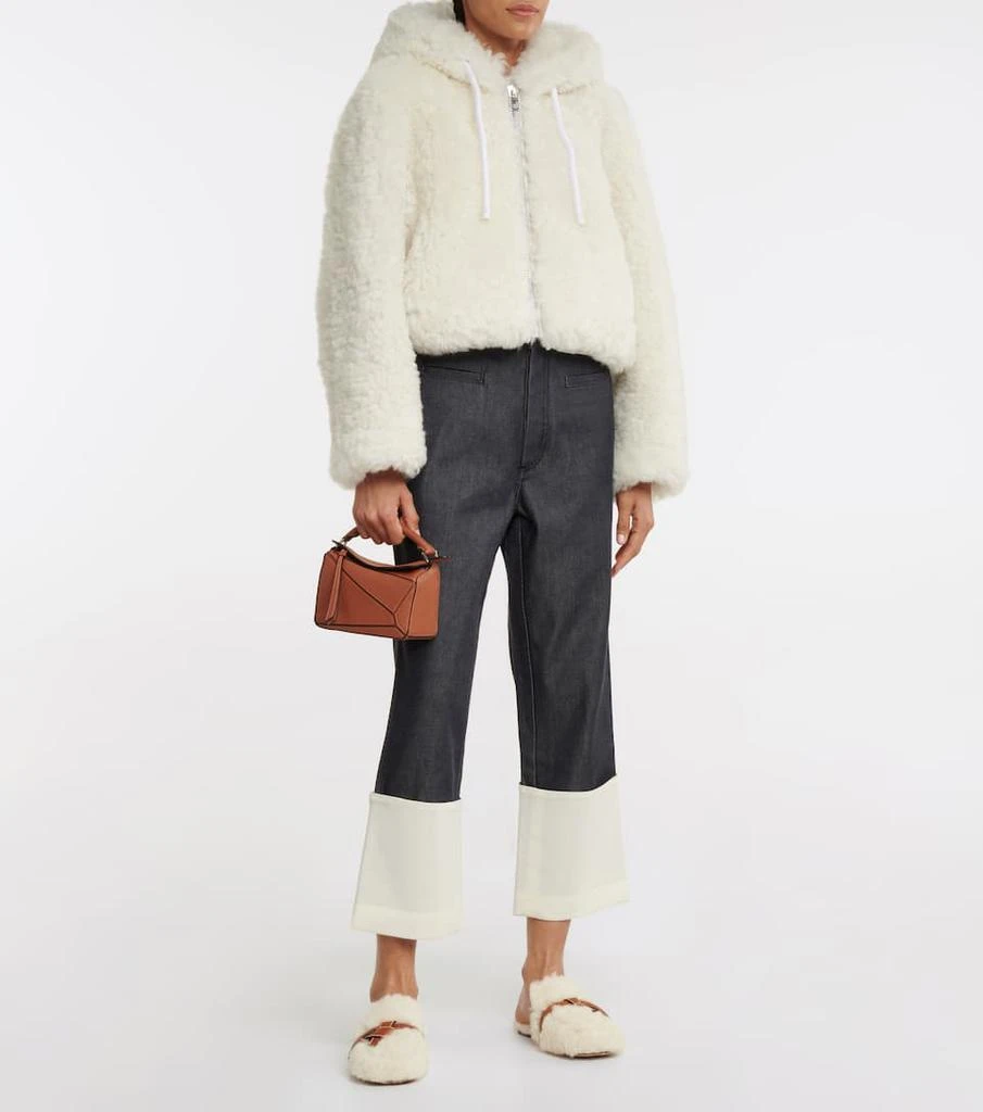 商品Loewe|Gate shearling slippers,价格¥6571,第2张图片详细描述