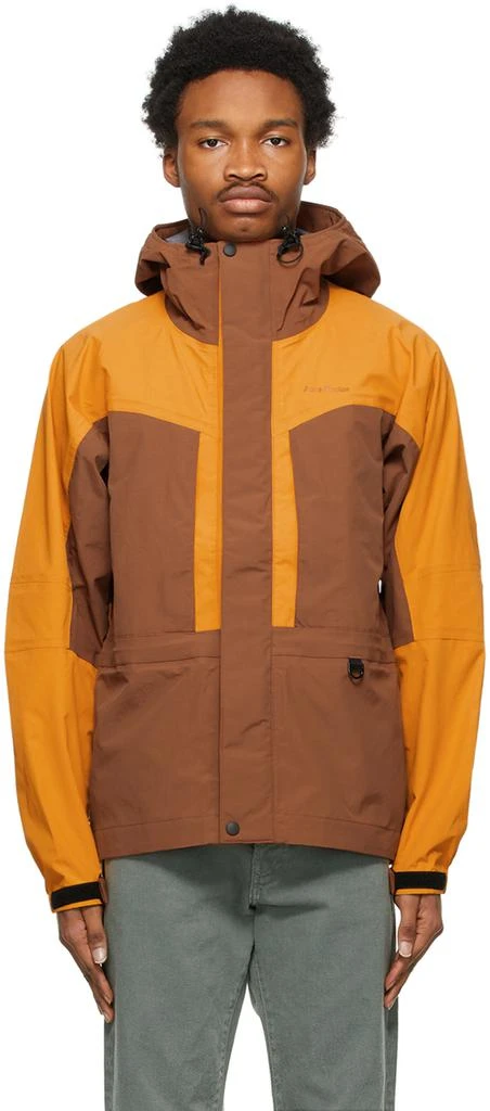 商品Acne Studios|Brown & Orange Color Block Jacket,价格¥5384,第1张图片